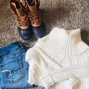 Forever 21 Cowl Neck Sweater (Off-White/Cream)